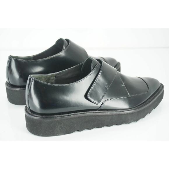 Vince Black Leather Arden Monk Strap Creeper Loafer Size 6.5 NIB - Picture 7 of 12